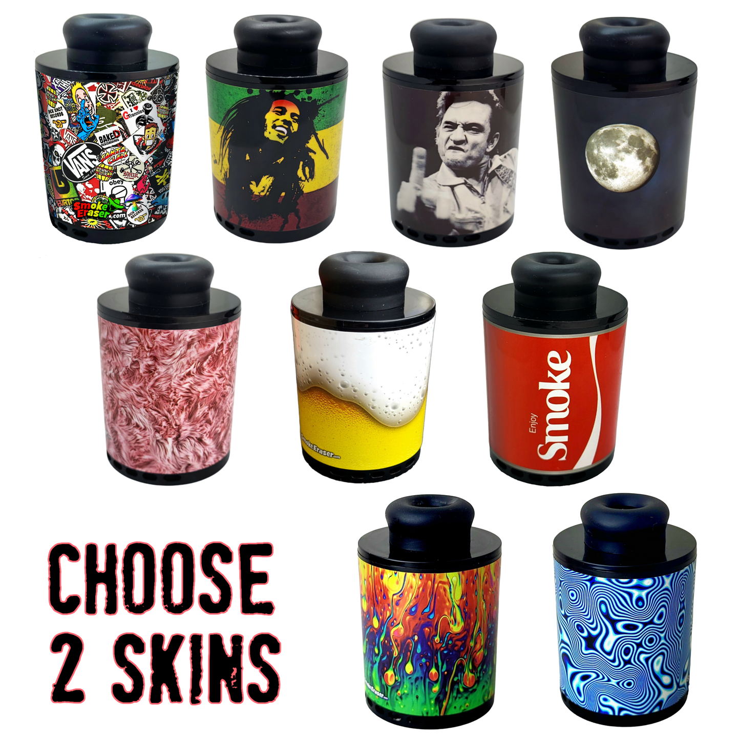 2 Self-Applied Skins Personal Smoke Filter Smoke Eraser