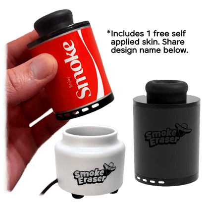Smoke Eraser Pro Dealer skin wrapped in hundreds on blackjack table — lifestyle product shot