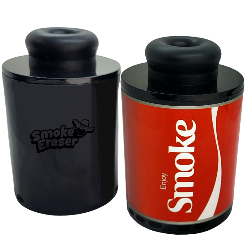 Two Smoke Erasers in black and red packaging, highlighting their design and usability for improved performance.